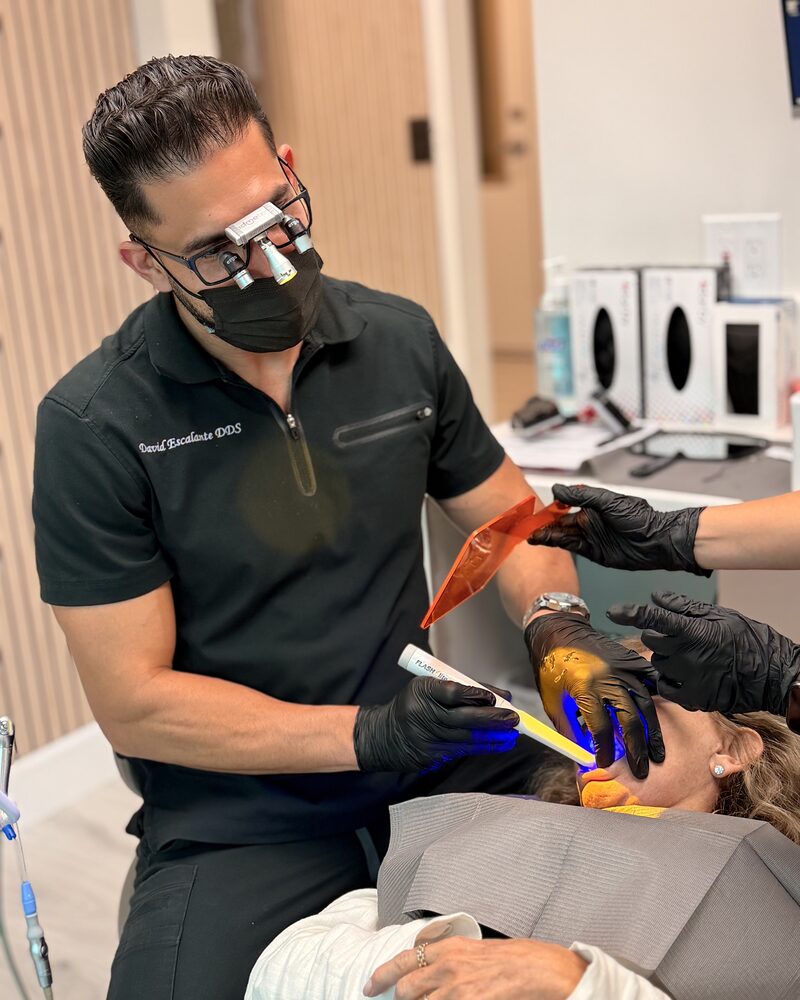Light-cured restoration at Las Olas Dentistry